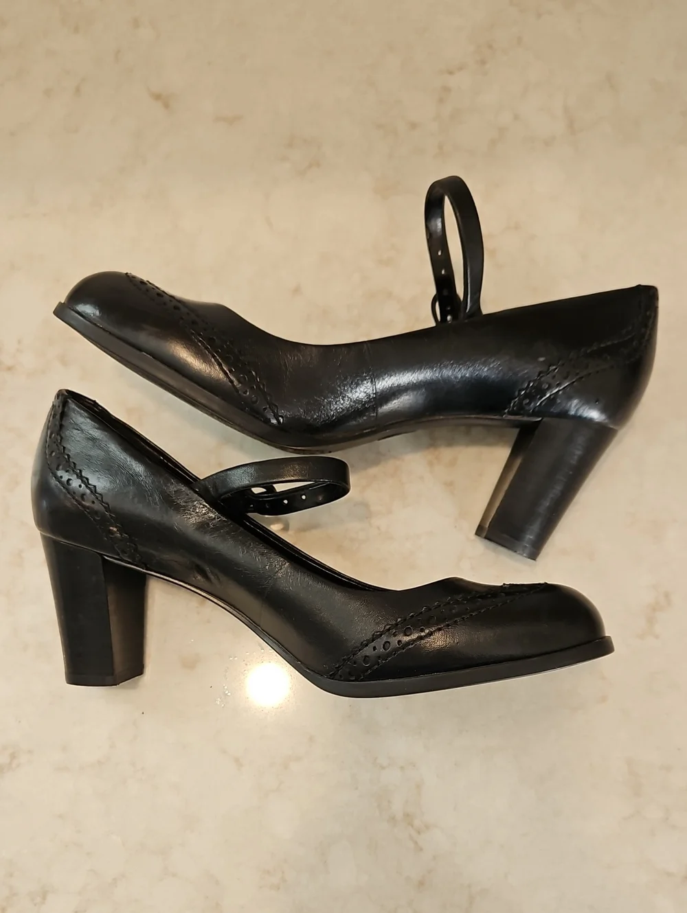 Black Etienne Aigner Mary Janes ~ Size 7M